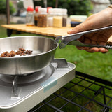 Maxbell 5x Stainless Steel Cooking Pot Kit Camping Pan Picnic Backpacking Outdoor
