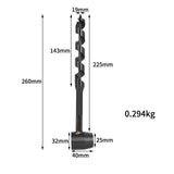 Maxbell Bushcraft Wood Auger Drill Bit Portable Durable for Hiking Settlers Camping 1.9cm-26cm