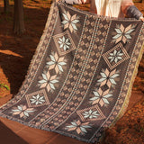 Maxbell Bohemian Blanket with Tassel Camping Blanket for Farmhouse Home Decor