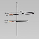 Maxbell Campfire Grill Camping Hanging Pot Rack BBQ Adjustable for Outdoor Garden