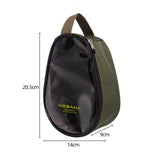 Maxbell Camping Bowl Storage Bag Container Reusable Carrier for BBQ Travel Hiking Green large