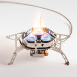 Maxbell Outdoor Gas Stove Strong Mini 6900W Heater Windproof for Cooking Backpacking