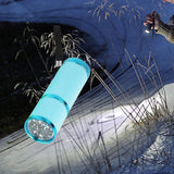 Maxbell Portable Handheld flashlights 9 LED Aluminum Diameter 2.5cm Length 9cm Blue
