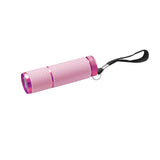 Maxbell Portable Handheld flashlights 9 LED Aluminum Diameter 2.5cm Length 9cm Pink