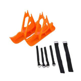 Maxbell Winter Snow Sled Bike Ski Sledge Sledding Skiing Sleigh Sports Toboggan Orange