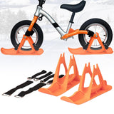 Maxbell Winter Snow Sled Bike Ski Sledge Sledding Skiing Sleigh Sports Toboggan Orange