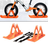 Maxbell Winter Snow Sled Bike Ski Sledge Sledding Skiing Sleigh Sports Toboggan Orange