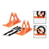 Maxbell Winter Snow Sled Bike Ski Sledge Sledding Skiing Sleigh Sports Toboggan Orange