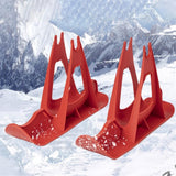 Maxbell Winter Snow Sled Bike Ski Sledge Sledding Skiing Sleigh Sports Toboggan Red