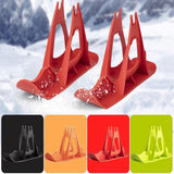 Maxbell Winter Snow Sled Bike Ski Sledge Sledding Skiing Sleigh Sports Toboggan Red