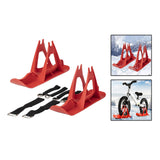 Maxbell Winter Snow Sled Bike Ski Sledge Sledding Skiing Sleigh Sports Toboggan Red