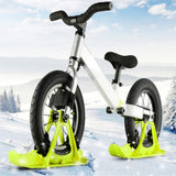 Maxbell Winter Snow Sled Bike Ski Sledge Sledding Skiing Sleigh Sports Toboggan Green