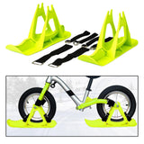Maxbell Winter Snow Sled Bike Ski Sledge Sledding Skiing Sleigh Sports Toboggan Green
