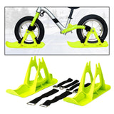 Maxbell Winter Snow Sled Bike Ski Sledge Sledding Skiing Sleigh Sports Toboggan Green