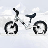 Maxbell Winter Snow Sled Bike Ski Sledge Sledding Skiing Sleigh Sports Toboggan White