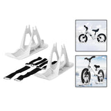 Maxbell Winter Snow Sled Bike Ski Sledge Sledding Skiing Sleigh Sports Toboggan White