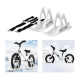 Maxbell Winter Snow Sled Bike Ski Sledge Sledding Skiing Sleigh Sports Toboggan White