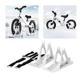 Maxbell Winter Snow Sled Bike Ski Sledge Sledding Skiing Sleigh Sports Toboggan White