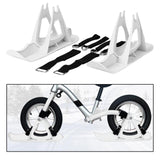 Maxbell Winter Snow Sled Bike Ski Sledge Sledding Skiing Sleigh Sports Toboggan White