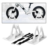 Maxbell Winter Snow Sled Bike Ski Sledge Sledding Skiing Sleigh Sports Toboggan White