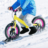 Maxbell Winter Snow Sled Bike Ski Sledge Sledding Skiing Sleigh Sports Toboggan Black