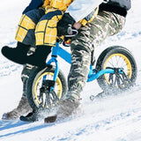 Maxbell Winter Snow Sled Bike Ski Sledge Sledding Skiing Sleigh Sports Toboggan Black