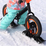 Maxbell Winter Snow Sled Bike Ski Sledge Sledding Skiing Sleigh Sports Toboggan Black