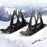 Maxbell Winter Snow Sled Bike Ski Sledge Sledding Skiing Sleigh Sports Toboggan Black