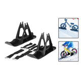 Maxbell Winter Snow Sled Bike Ski Sledge Sledding Skiing Sleigh Sports Toboggan Black