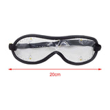 Maxbell Skydiver Goggles Eye Protection with Adjustable Strap for Skating Hiking Black