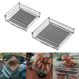 Maxbell Folding Campfire Grill Toast Grilling Topper for Cooking Backpacking Fishing 13cm x 13.5cm x 4cm