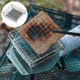 Maxbell Folding Campfire Grill Toast Grilling Topper for Cooking Backpacking Fishing 13cm x 13.5cm x 4cm