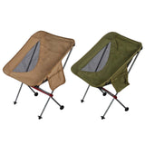 Maxbell Ultralight Folding Camping Chair Heavy Duty Packable High Back for Hiking Khaki