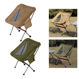 Maxbell Ultralight Folding Camping Chair Heavy Duty Packable High Back for Hiking Khaki