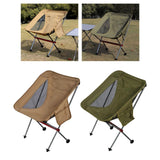 Maxbell Ultralight Folding Camping Chair Heavy Duty Packable High Back for Hiking Khaki