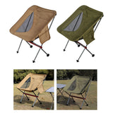 Maxbell Ultralight Folding Camping Chair Heavy Duty Packable High Back for Hiking Khaki