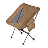 Maxbell Ultralight Folding Camping Chair Heavy Duty Packable High Back for Hiking Khaki