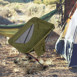 Maxbell Ultralight Folding Camping Chair Heavy Duty Packable High Back for Hiking Green