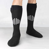 Maxbell Heated Socks Long Stockings Breathable Cold Weather Unisex Winter Warm Socks Black