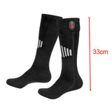 Maxbell Heated Socks Long Stockings Breathable Cold Weather Unisex Winter Warm Socks Black