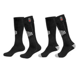 Maxbell Heated Socks Long Stockings Breathable Cold Weather Unisex Winter Warm Socks Black