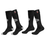 Maxbell Heated Socks Long Stockings Breathable Cold Weather Unisex Winter Warm Socks Black