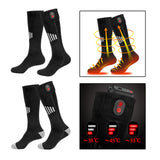 Maxbell Heated Socks Long Stockings Breathable Cold Weather Unisex Winter Warm Socks Black