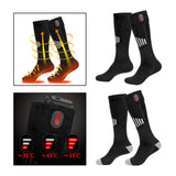 Maxbell Heated Socks Long Stockings Breathable Cold Weather Unisex Winter Warm Socks Black