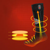Maxbell Heated Socks Long Stockings Breathable Cold Weather Unisex Winter Warm Socks Black