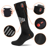 Maxbell Heated Socks Long Stockings Breathable Cold Weather Unisex Winter Warm Socks Black