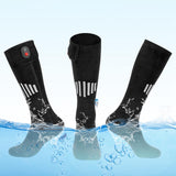 Maxbell Heated Socks Long Stockings Breathable Cold Weather Unisex Winter Warm Socks Black