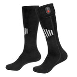Maxbell Heated Socks Long Stockings Breathable Cold Weather Unisex Winter Warm Socks Black