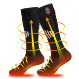 Maxbell Heated Socks Long Stockings Breathable Cold Weather Unisex Winter Warm Socks Black