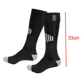 Maxbell Heated Socks Long Stockings Breathable Cold Weather Unisex Winter Warm Socks Grey